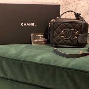 Chanel Filigree Vanity Case Bag